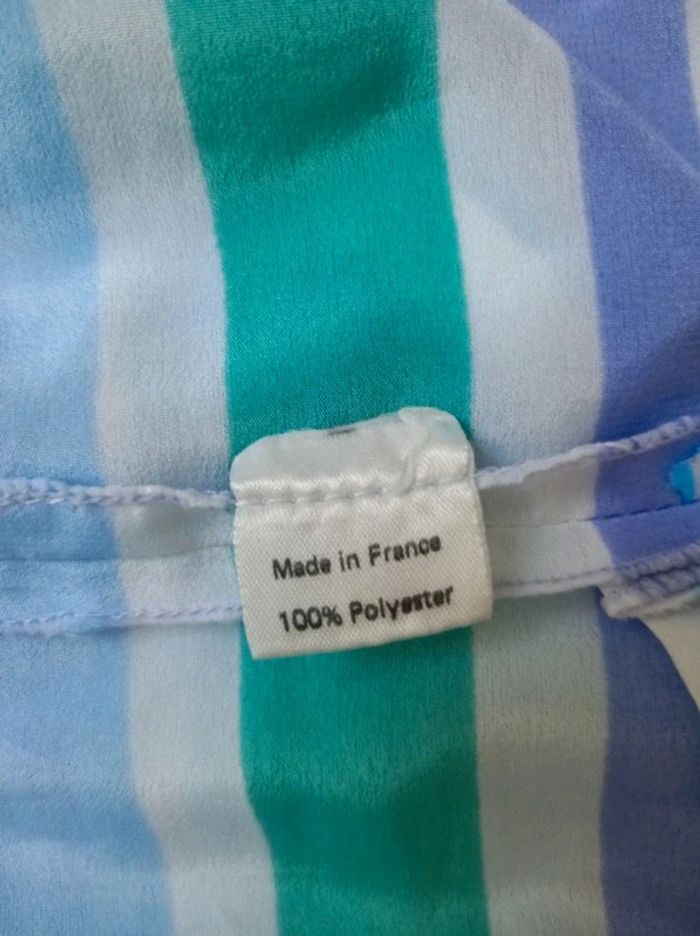 Jolie robe d'été à lignes jusqu'au genoux taille 38 - photo numéro 4