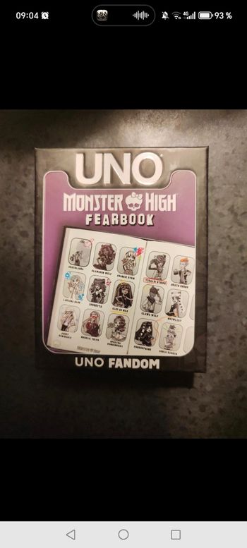 UNO Fandom – Monster High Fearbook – Neuf & Scellé – Édition Collector