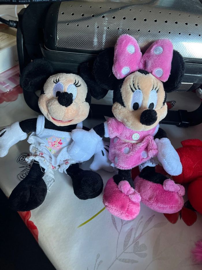 Lot 2 petites peluches Minnie