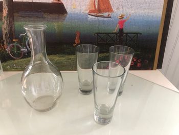 Service verres et carafe