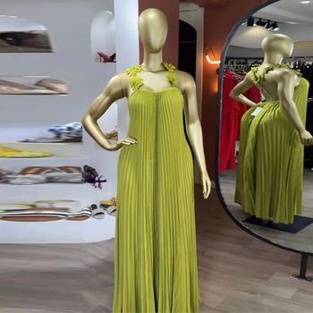 Robe longue plissée d été XL