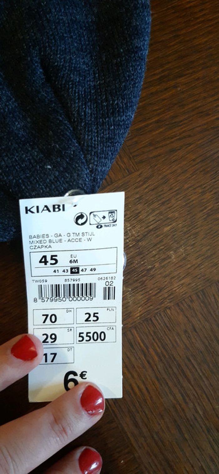 Bonnet masque neuf tour de tete 45 cm - photo numéro 3