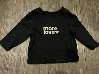 Tee shirt manche longue more love kiabi