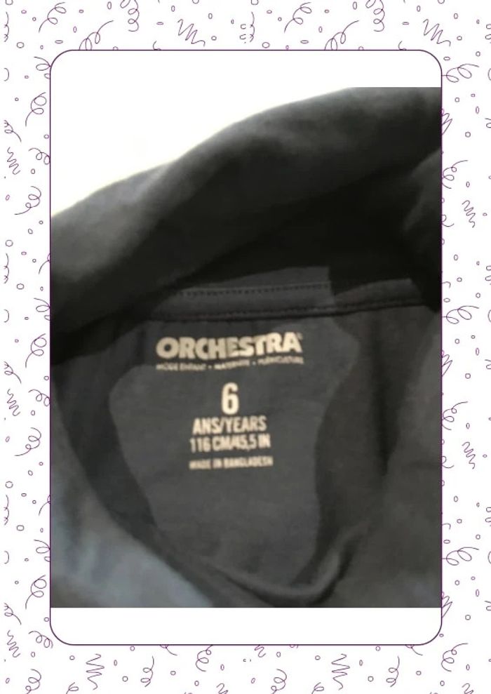 T-shirt col roulé marine orchestra - photo numéro 3