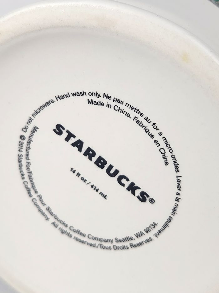 Tasse Starbucks Collector 2014 - Medallion Sirène Cuivre - Céramique - photo numéro 8