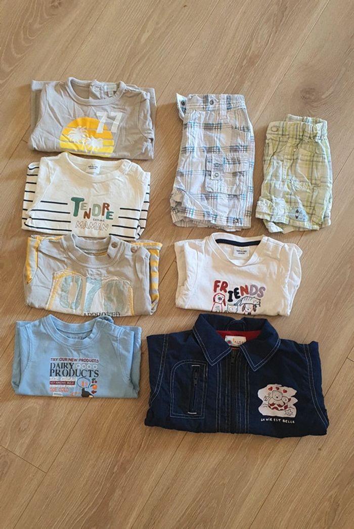 Lot 27 vêtements été garçon. 6mois - photo numéro 2