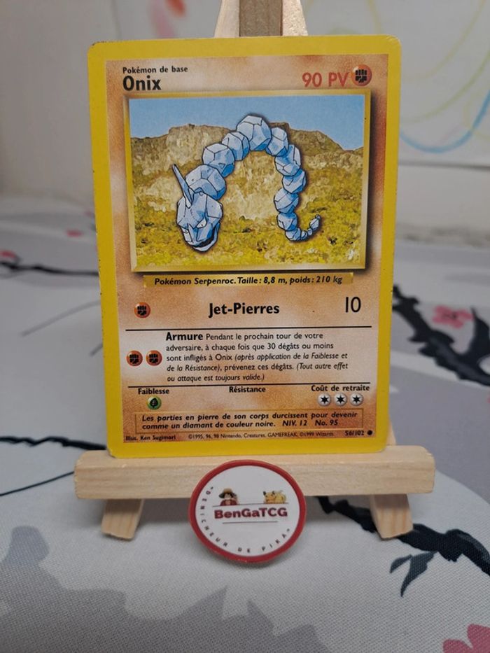 Carte Pokémon Onix 56/102 Set de base ed2 Wizards Fr
