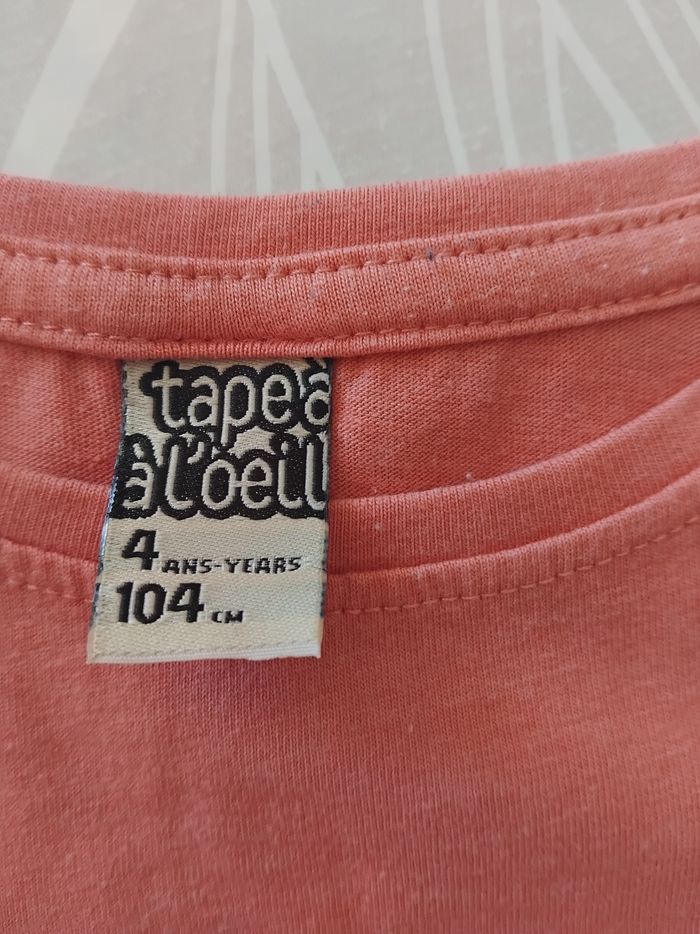 T-shirt manches longues fille 4 ans tao - photo numéro 6