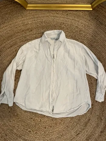 Chemise blanche Stradivarius style lin