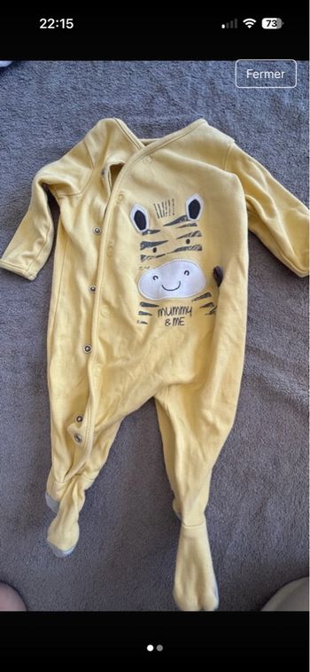 Pyjamas ouvertures devant 