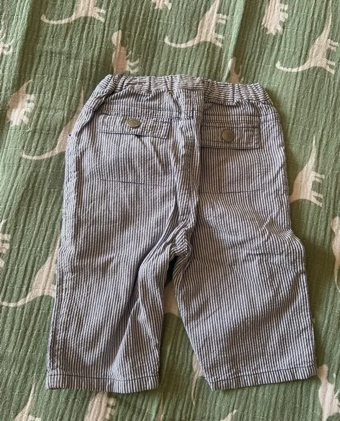 Pantalon cargo rayé - photo numéro 2