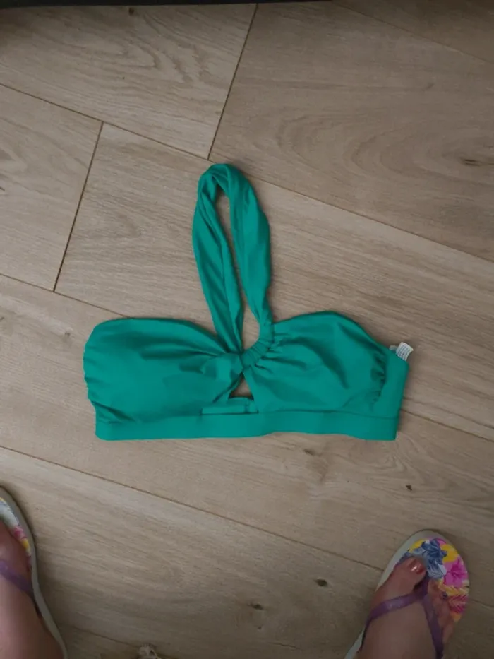 Ensemble maillot de bain 38 40 excellent état vert - photo numéro 2
