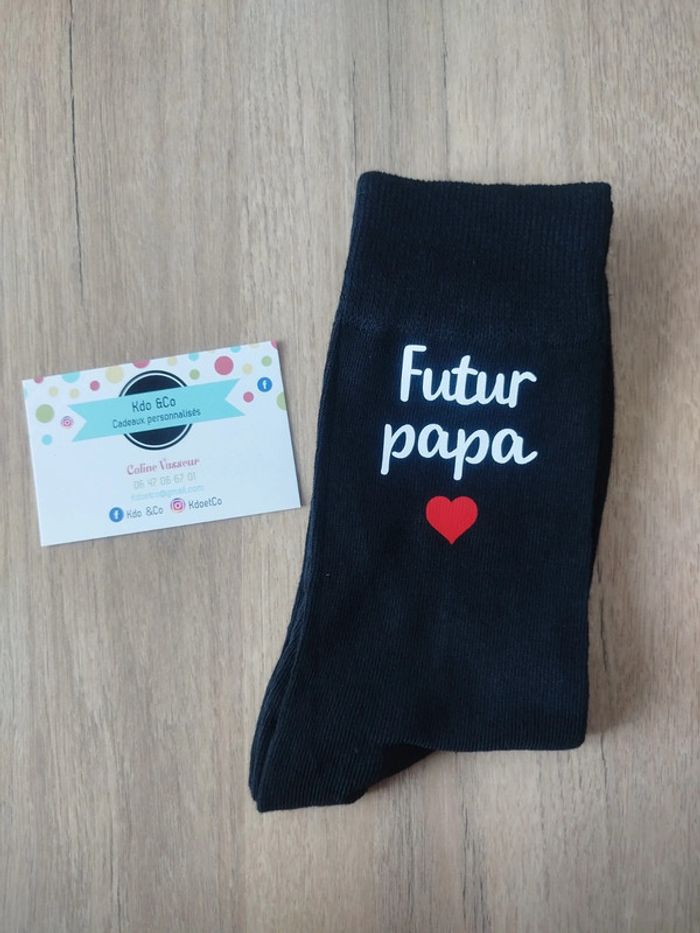 Chaussettes annonce grossesse papa