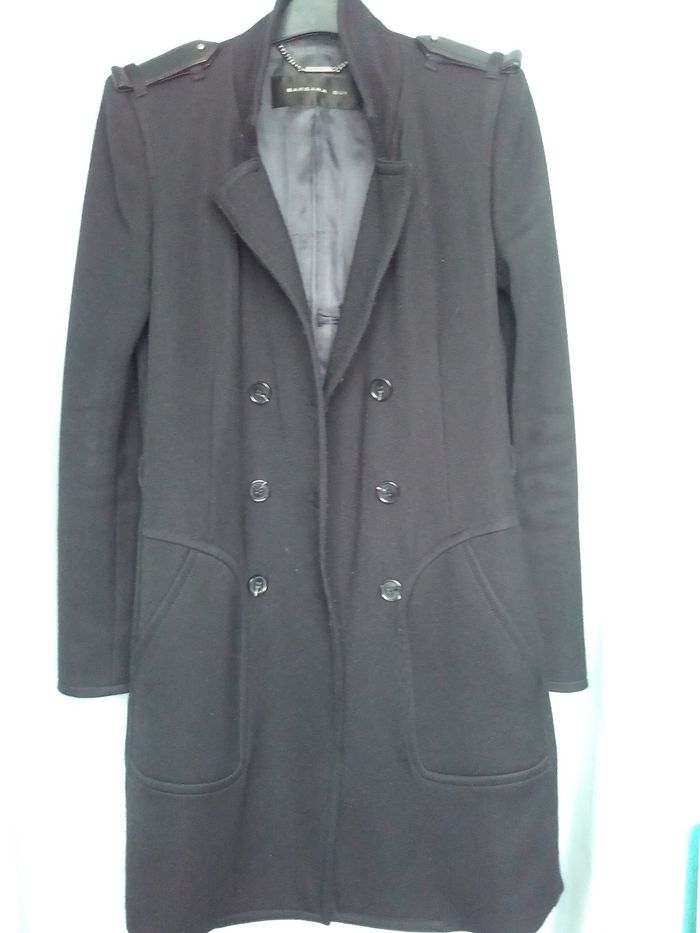 Magnifique manteau avec cuir BARBARA BUI