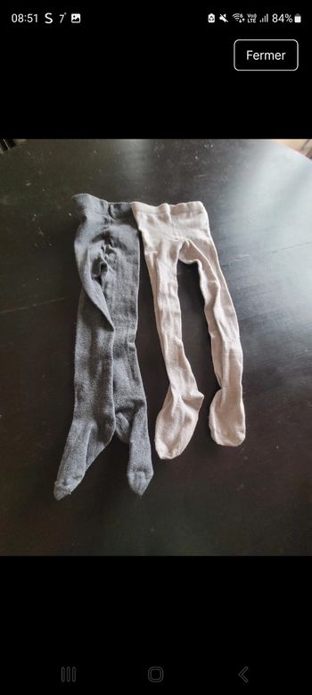 Lot 2 collants 4 ans