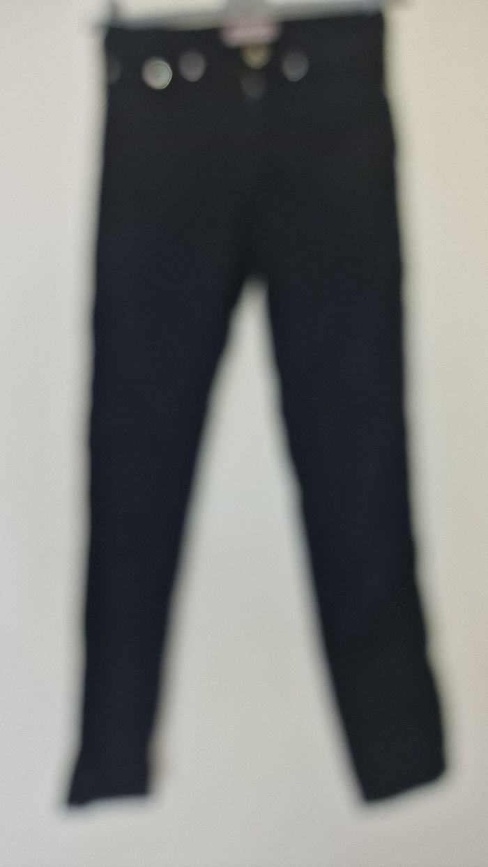 Pantalon coton stretch noir taille 34 36 coupe droite  Aquajeans - photo numéro 4