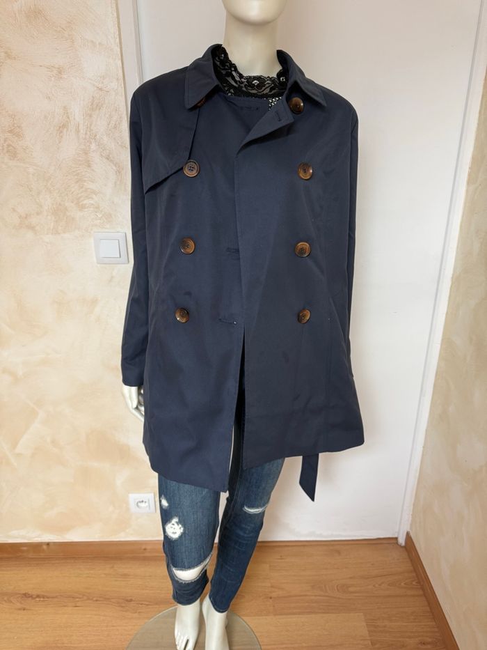 Trench ONLY – Taille L – Neuf avec étiquette – Bleu marine - photo numéro 6
