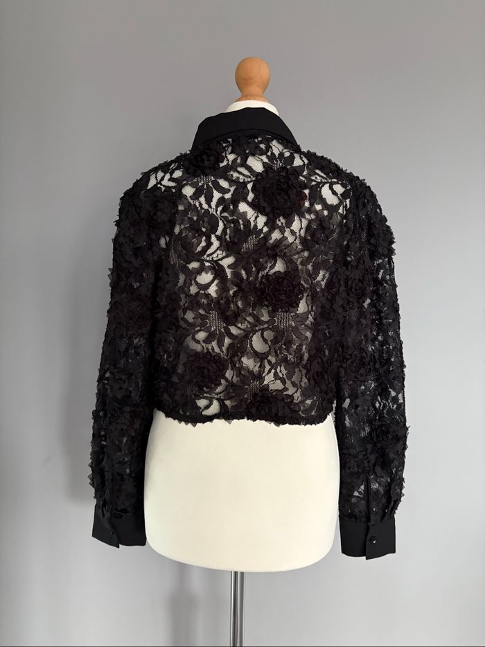 Choklate Lace Croptop Blouse - photo numéro 2