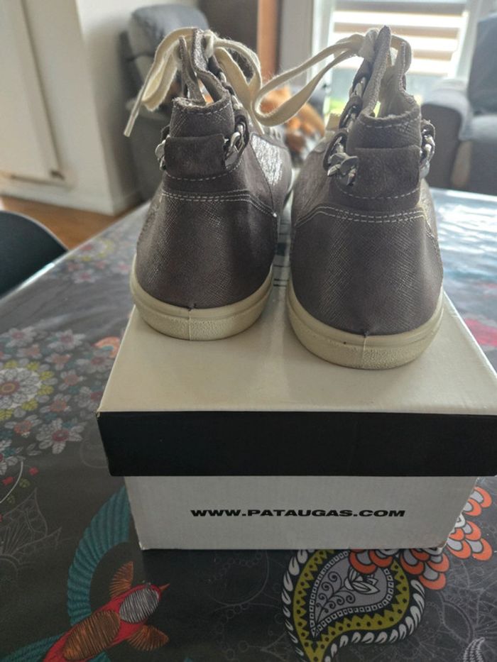 Chaussure /bottine pataugas gris argenté taille 41 - photo numéro 7