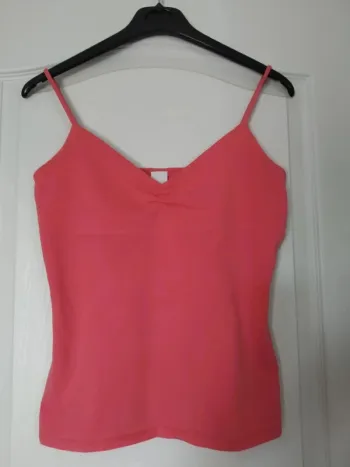 Top bretelles rose M