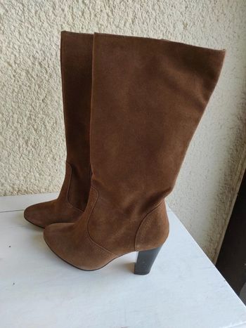 Bottes marrons en cuir