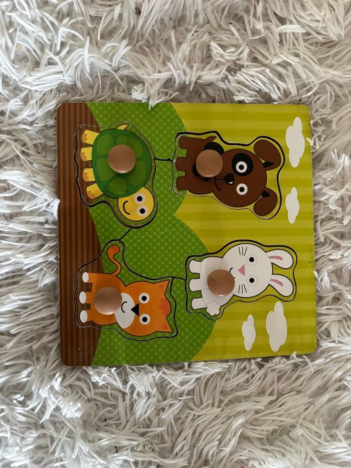 Puzzle en bois animaux