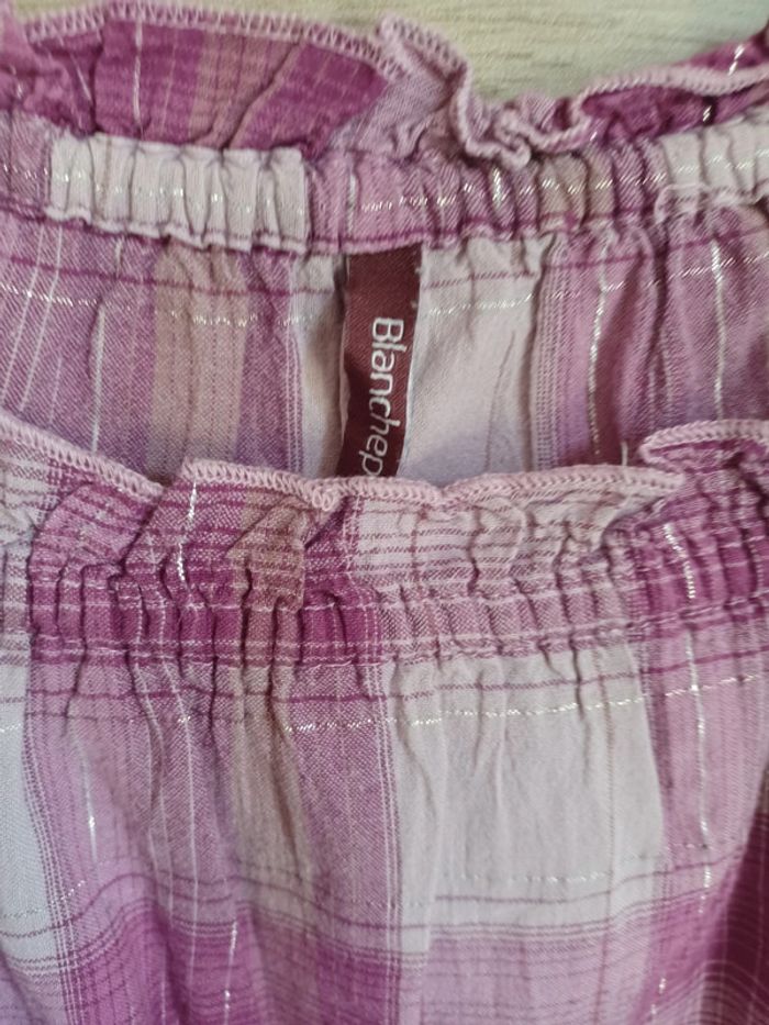 Chemisier violet rose Taille 38 - photo numéro 3