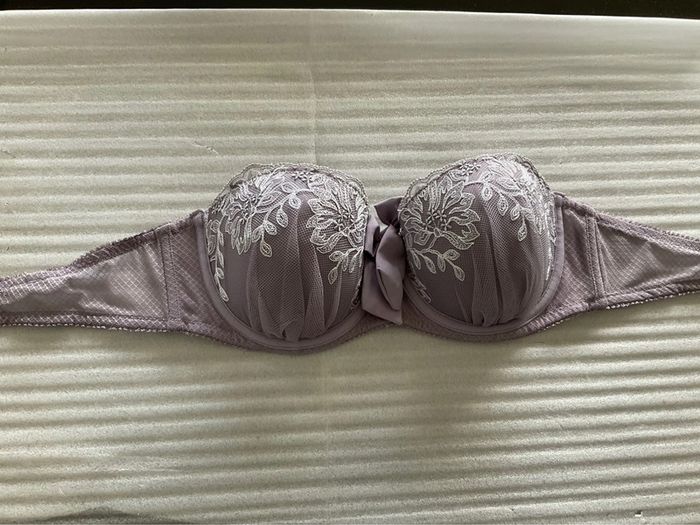Soutien-gorge mauve et blanc Affinitas neuf - photo numéro 15