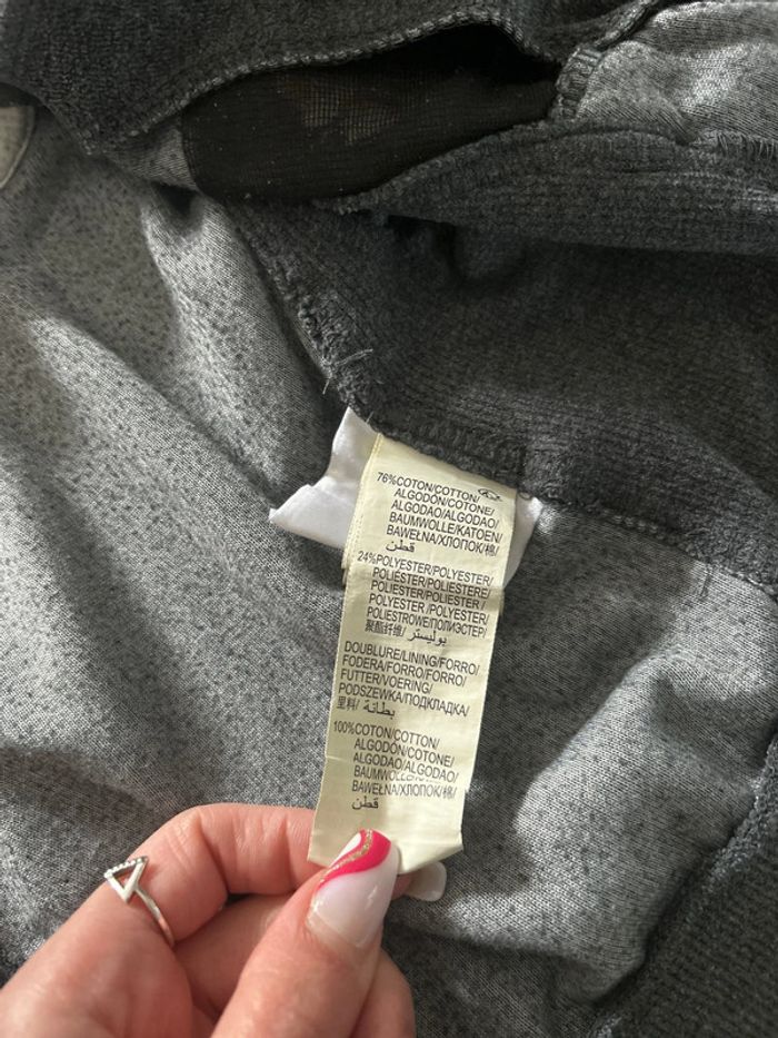 Gilet velours gris Kiabi 3Mois - photo numéro 4