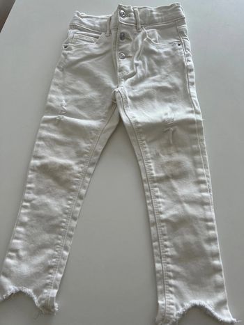 Jeans blanc Zara 3-4 ans