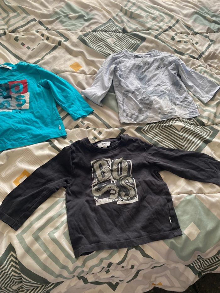Lot de 3 pull fin Hugo boss garçon 18 mois - photo numéro 9