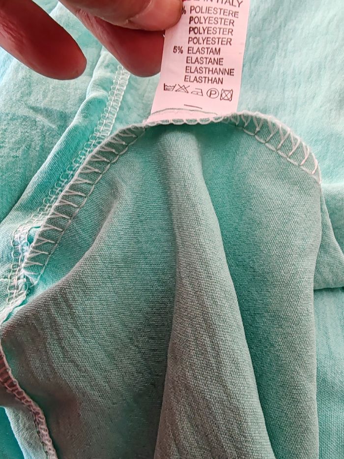 Robe/tunique vert d'eau taille unique - photo numéro 7