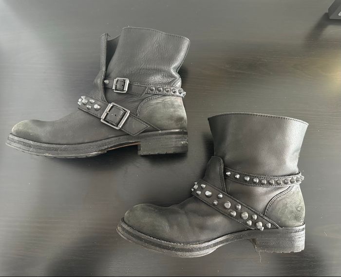 Bottines à clous en cuir véritable ASH T37 - photo numéro 6