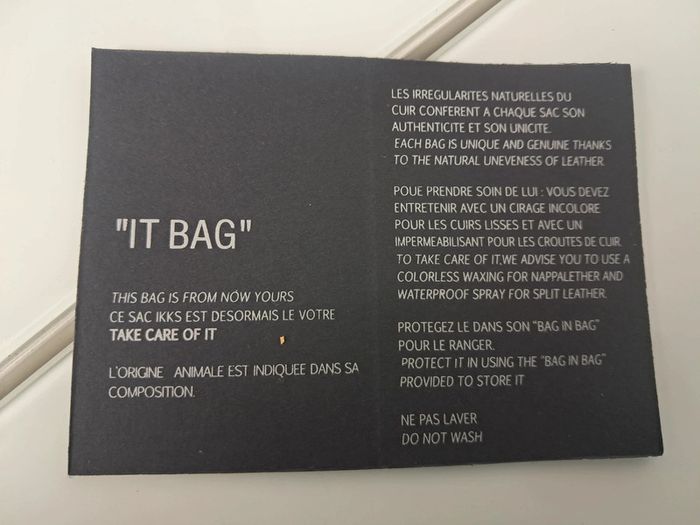 Ikks pochette rangement sac à main en cuir neuf - photo numéro 12