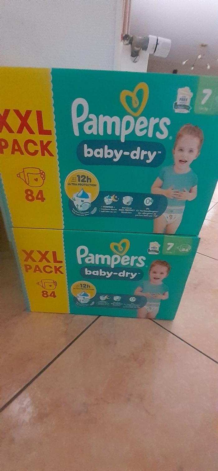 168 couches Pampers Baby Dry Taille 7 - photo numéro 2