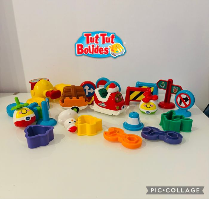 Vtech Tut Tut Bolides Super calendrier de l’avent 25 surprises dont Raphaël le traîneau du Père Noël véhicule parlant musical interactif maxi circuit garage animo copains lot SOP77