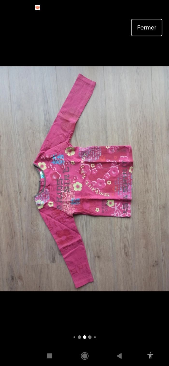T-shirt rose 5 ans et pantalon marron 4 ans o kids Vertbaudet - photo numéro 4