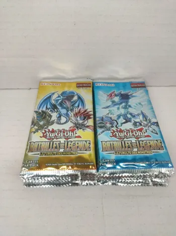 Lot de 10 Boosters Yu Gi Oh Batailles de légende Le tumulte des monstres
