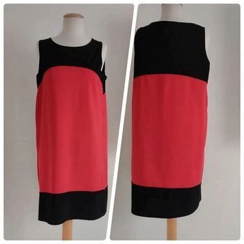 Robe noire et rouge sans manches Kiabi taille 44