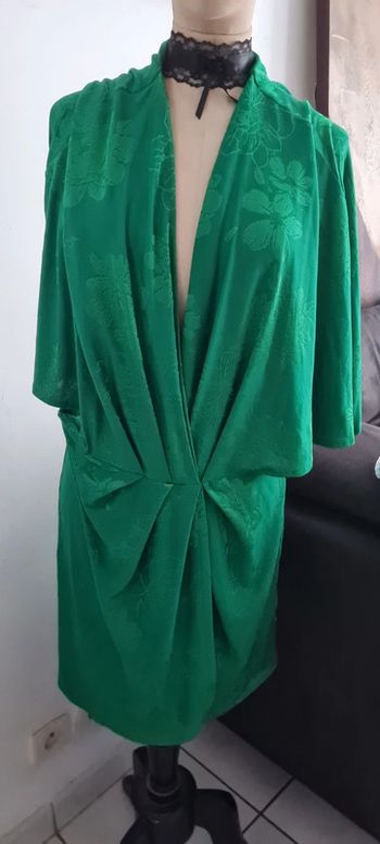 Robe vestido abito  kimono L zara cut out