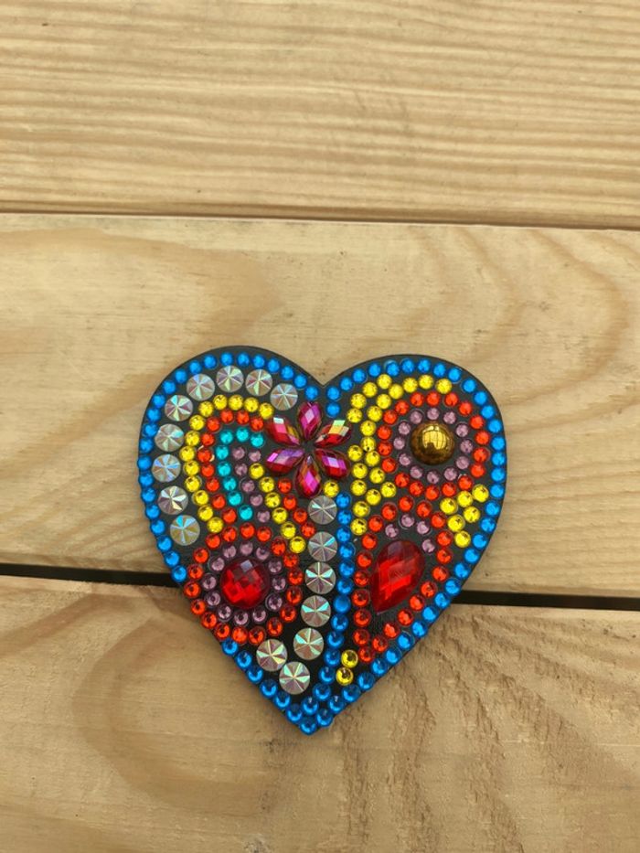 Magnet coeur en Diamond painting 💓