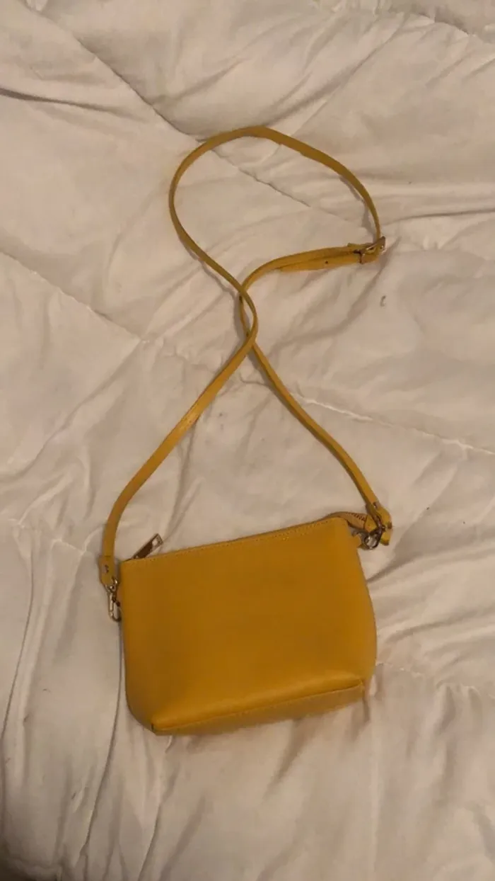 Sac bandoulière moutarde