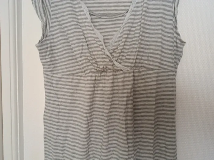 Chemise de nuit grossesse / allaitement L - photo numéro 4