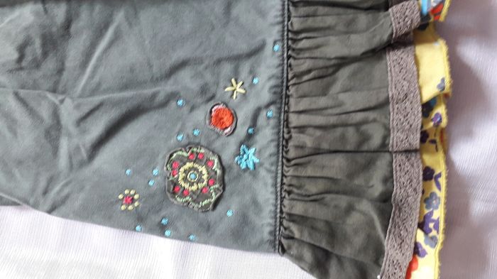 Ribe kaki manches courtes Catamini 12 mois - photo numéro 2