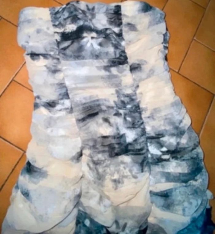 Belle robe bustier marbrée 34 h&m - photo numéro 5