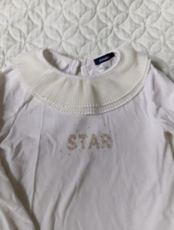 T shirt ML star Okaïdi col pierrot