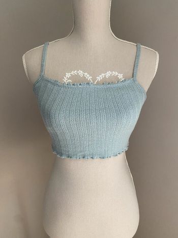 Débardeur crop top brassière intégrée