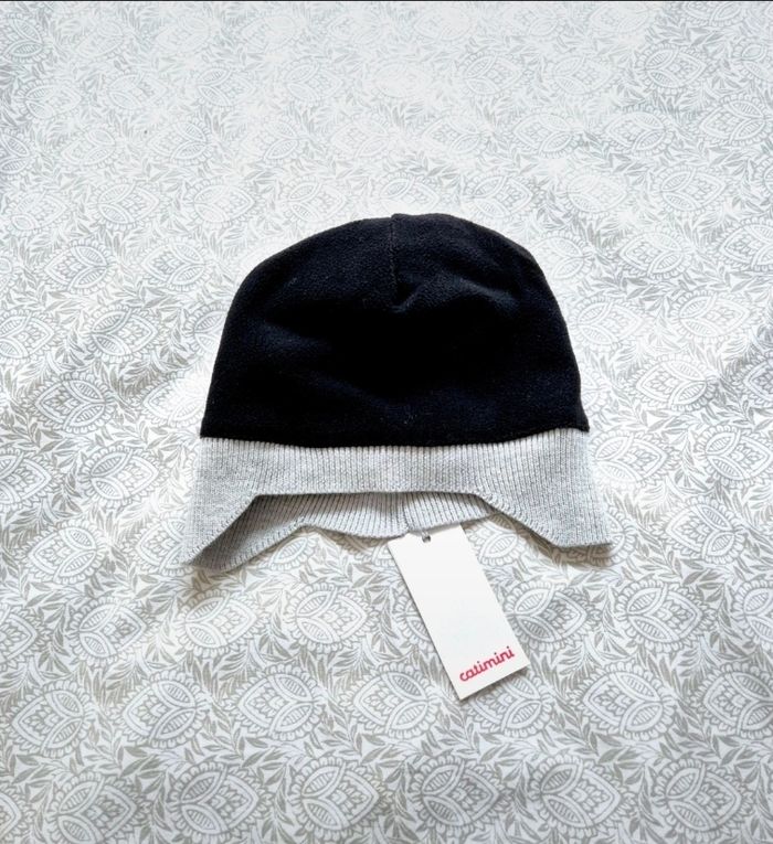 Bonnet gris à oreilles de chat Catimini T 46 - photo numéro 3