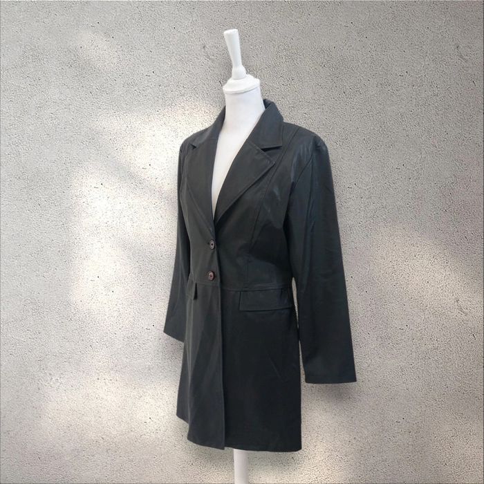 Trench noir imperméable waterproof Bhatti Paris taille S - photo numéro 3