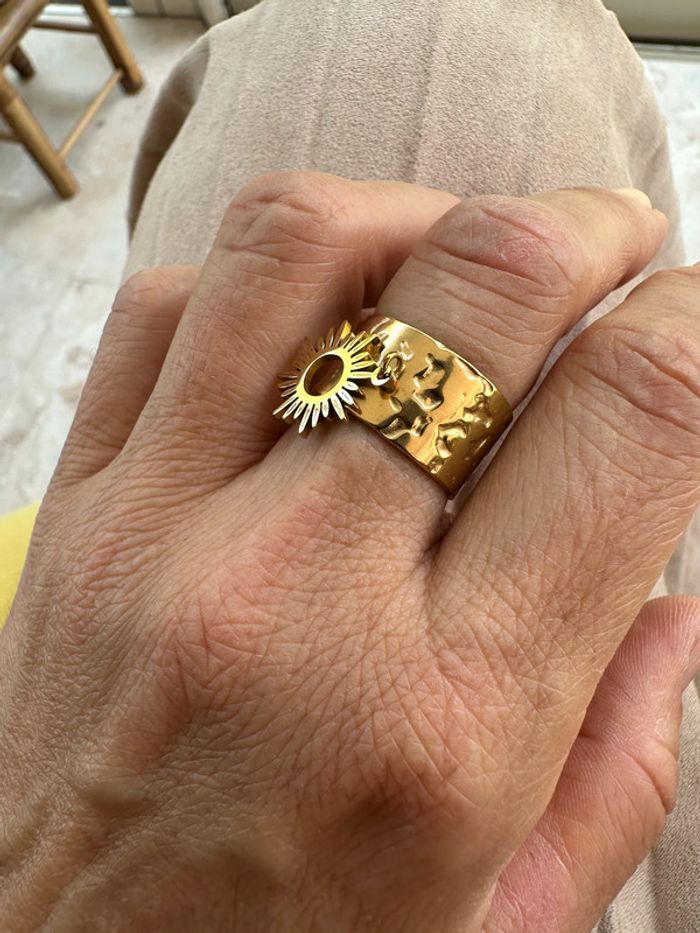 Bague or manchette soleil - photo numéro 3
